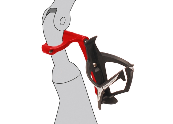 SPACER TWO Fahrrad Lenker Halterung für Trinkflaschen zur Befestigung am Lenker von Fahrrad und e Bike