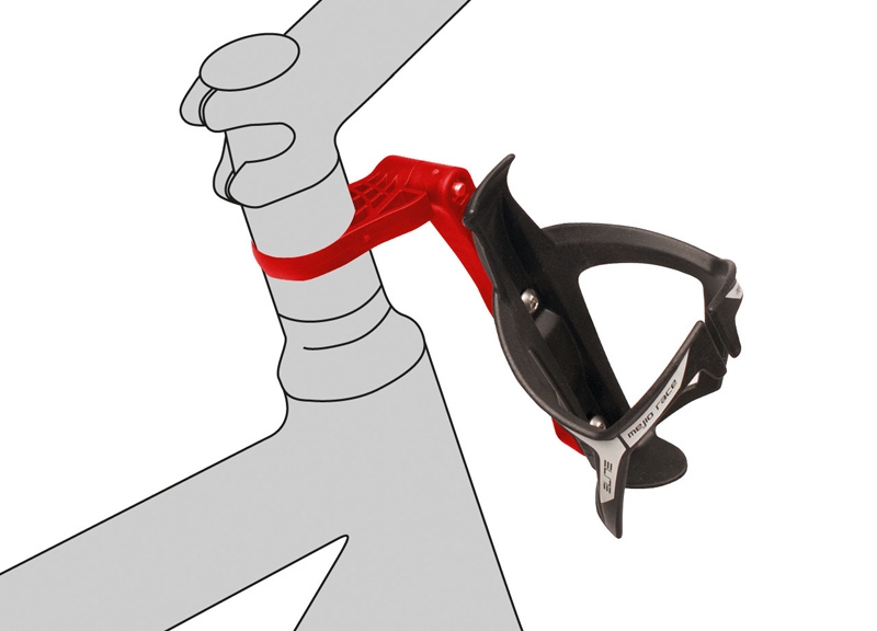 Adapter für Flaschenhalter zur Befestigung am Lenker von Fahrrad und e Bike - SPACER ONE