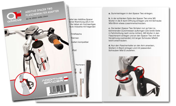 Download Bedienungsanleitung Additive SPACER TWO Flaschenhalter
