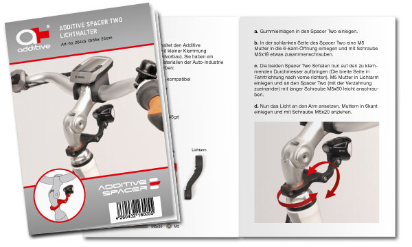 Download Bedienungsanleitung Additive SPACER TWO Lichthalter